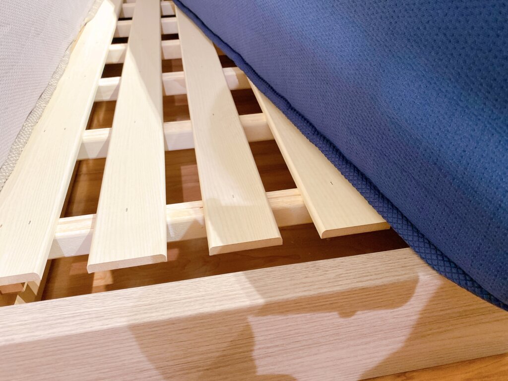 連結できるすのこベッドの実際の写真