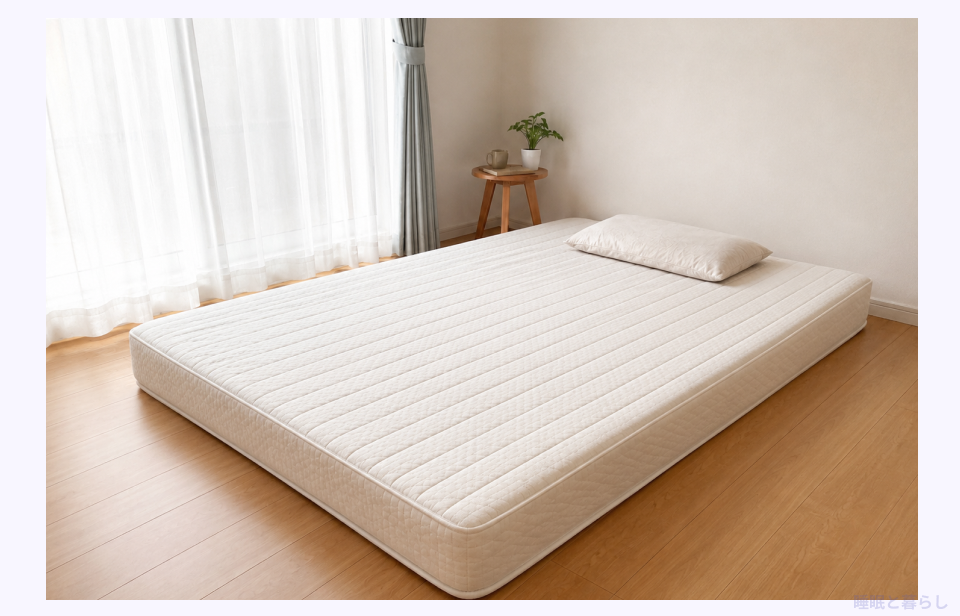 標準的なマットレスの厚さの画像