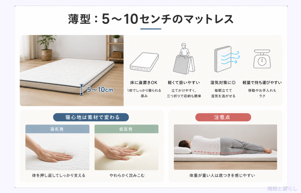 薄型マットレスの詳細画像