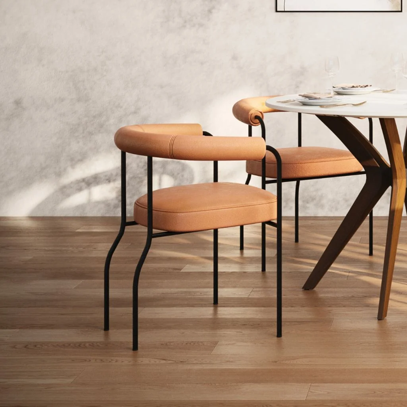 Center Arm Chair Brown