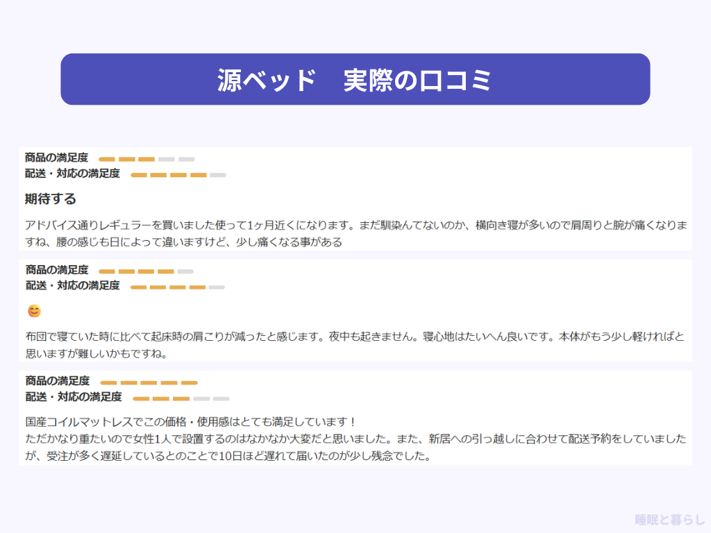源ベッドのマットレスの気になる評判