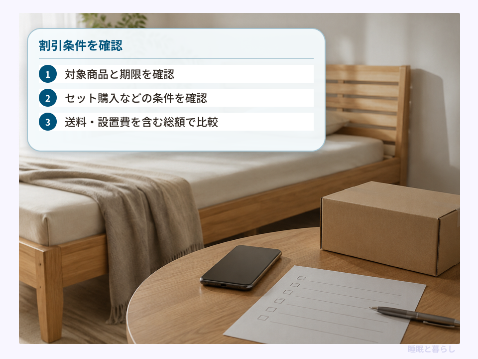 セールやクーポンと送料を含む支払総額の確認ポイント