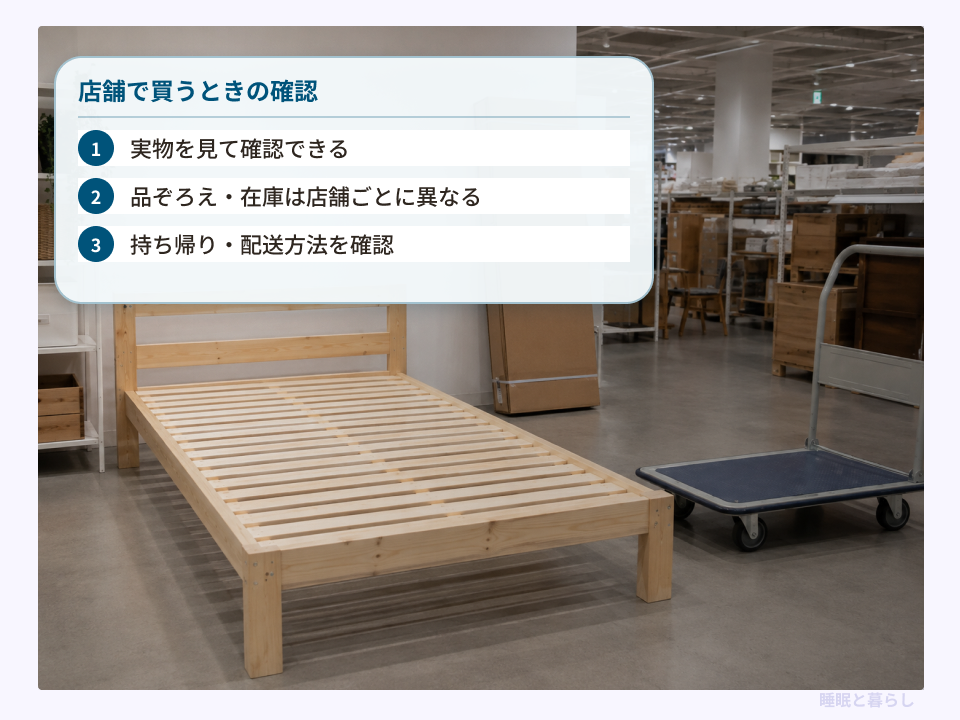 ホームセンターですのこベッドを購入するときの確認ポイント
