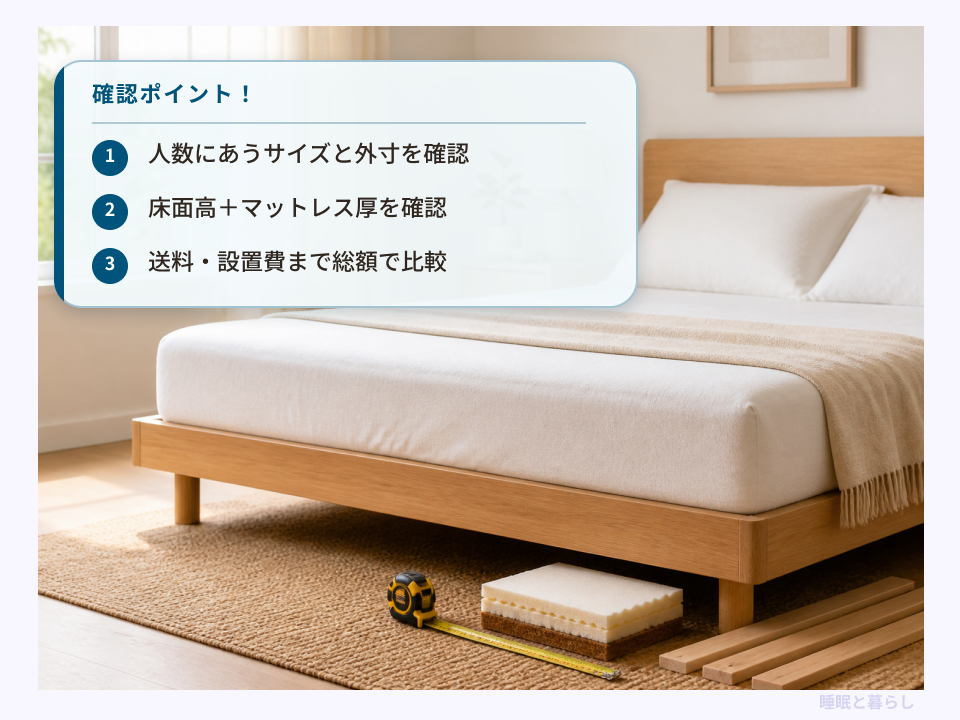 ローベッド購入時のサイズ・高さ・総額に関する確認ポイント